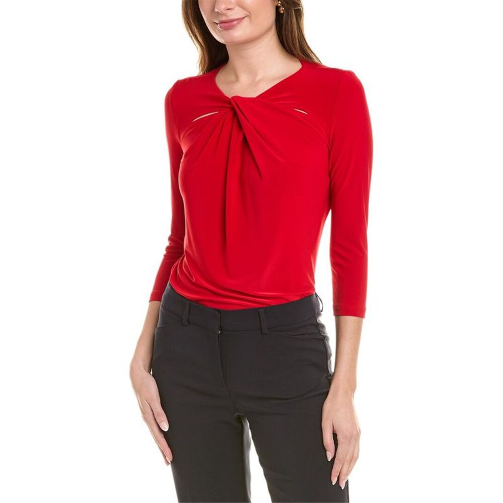 Joseph Ribkoff Scarlet Twist Blouse